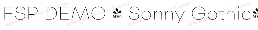 FSP DEMO - Sonny Gothic字体转换